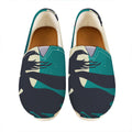 Full Moon Halloween Flying Witch Print Casual Shoes