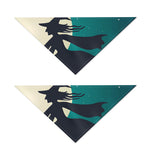Full Moon Halloween Flying Witch Print Dog Bandana