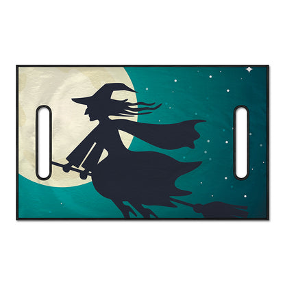 Full Moon Halloween Flying Witch Print Golf Cart Seat Cover