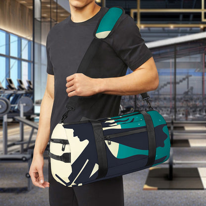Full Moon Halloween Flying Witch Print Gym Bag