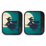 Full Moon Halloween Flying Witch Print Handle Covers