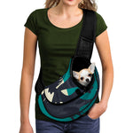 Full Moon Halloween Flying Witch Print Pet Sling Carrier