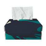 Full Moon Halloween Flying Witch Print Rectangle Tissue Box Cover