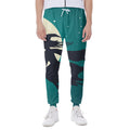 Full Moon Halloween Flying Witch Print Joggers