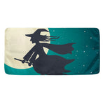Full Moon Halloween Flying Witch Print Towel