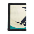 Full Moon Halloween Flying Witch Print Trifold Wallet