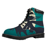 Full Moon Halloween Flying Witch Print Work Boots
