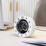 Full Moon Howling Wolf Print Alarm Clock