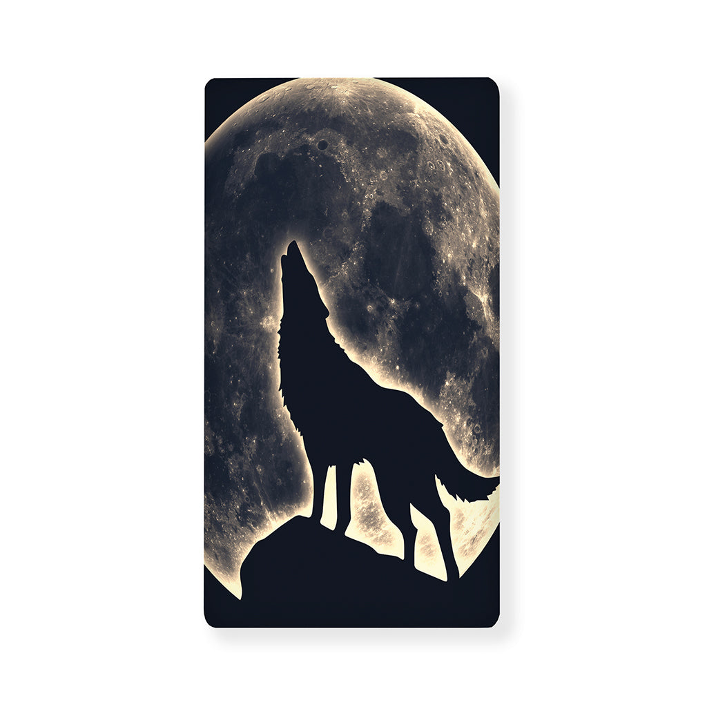 Full Moon Howling Wolf Print Baby Crib Sheet