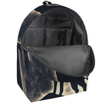 Full Moon Howling Wolf Print Backpack