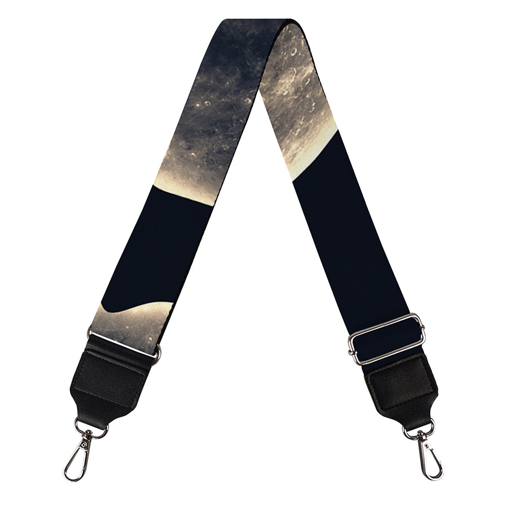 Full Moon Howling Wolf Print Bag Strap