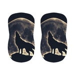 Full Moon Howling Wolf Print Bar Stool Covers