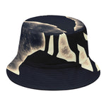 Full Moon Howling Wolf Print Bucket Hat