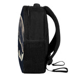 Full Moon Howling Wolf Print Casual Backpack