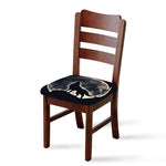 Full Moon Howling Wolf Print Chair Cushion Cover
