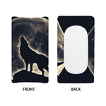 Full Moon Howling Wolf Print Changing Pad Cover