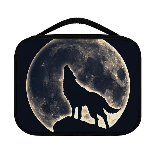 Full Moon Howling Wolf Print Classic Bible Case