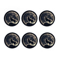 Full Moon Howling Wolf Print Coaster Set