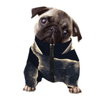Full Moon Howling Wolf Print Dog Zip Up Jacket
