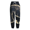Full Moon Howling Wolf Print Fleece Lined Knit Pants