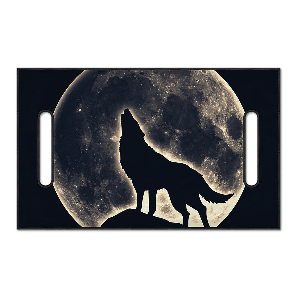 Full Moon Howling Wolf Print Golf Cart Seat Cover