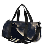 Full Moon Howling Wolf Print Gym Bag