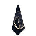 Full Moon Howling Wolf Print Hand Towel