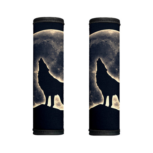 Full Moon Howling Wolf Print Handle Covers