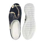 Full Moon Howling Wolf Print Mesh Casual Shoes