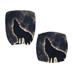 Full Moon Howling Wolf Print Office Chair Cover