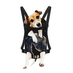 Full Moon Howling Wolf Print Pet Carrier Backpack