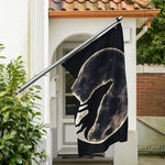 Full Moon Howling Wolf Print Polyester Flag