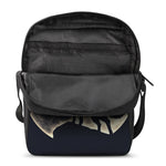 Full Moon Howling Wolf Print Rectangular Crossbody Bag