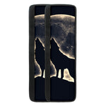 Full Moon Howling Wolf Print Refrigerator Handle Covers