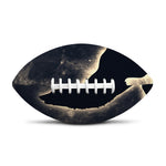 Full Moon Howling Wolf Print Rugby Ball