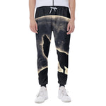 Full Moon Howling Wolf Print Scuba Joggers