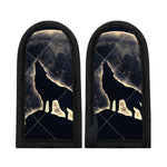 Full Moon Howling Wolf Print Skillet Handle Cover