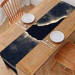 Full Moon Howling Wolf Print Table Runner