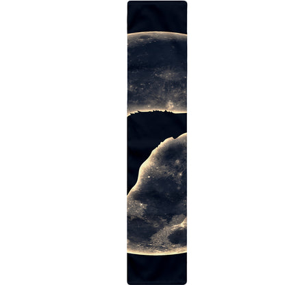 Full Moon Howling Wolf Print Table Runner