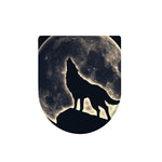 Full Moon Howling Wolf Print Toilet Lid Cover