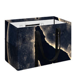 Full Moon Howling Wolf Print Utility Tote Bag
