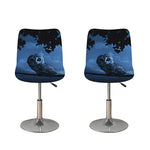 Full Moon Night Owl Print Bar Stool Covers