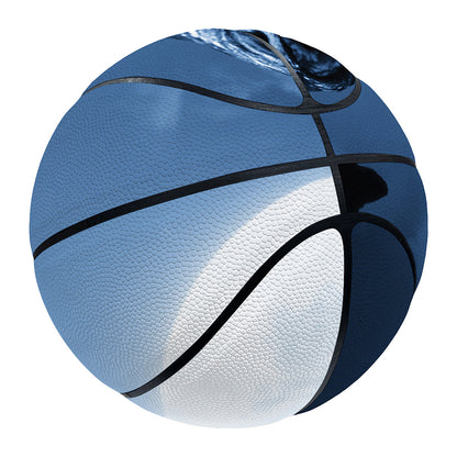 Full Moon Night Owl Print Basketball