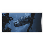 Full Moon Night Owl Print Beach Towel