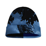 Full Moon Night Owl Print Beanie
