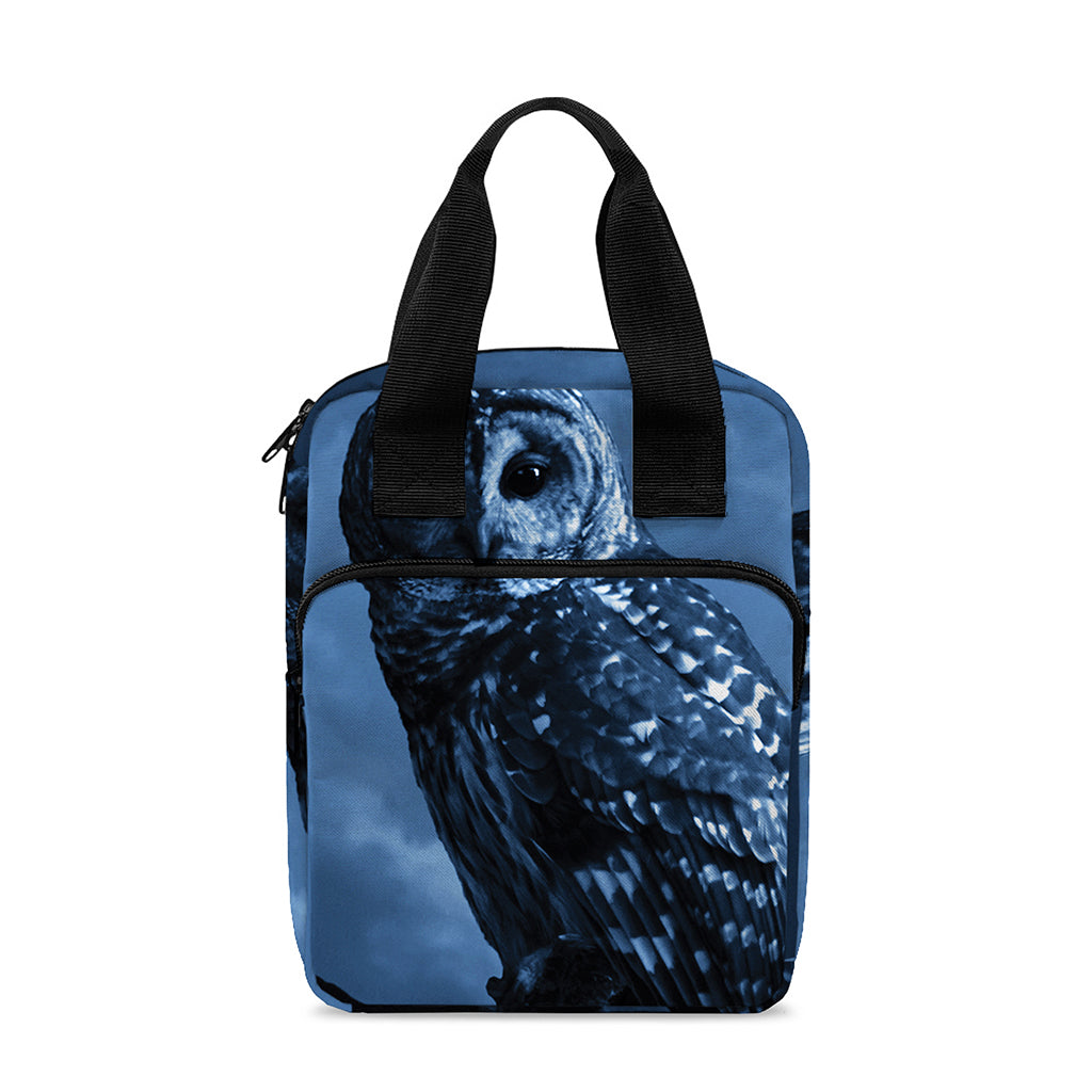 Full Moon Night Owl Print Bible Tote Bag