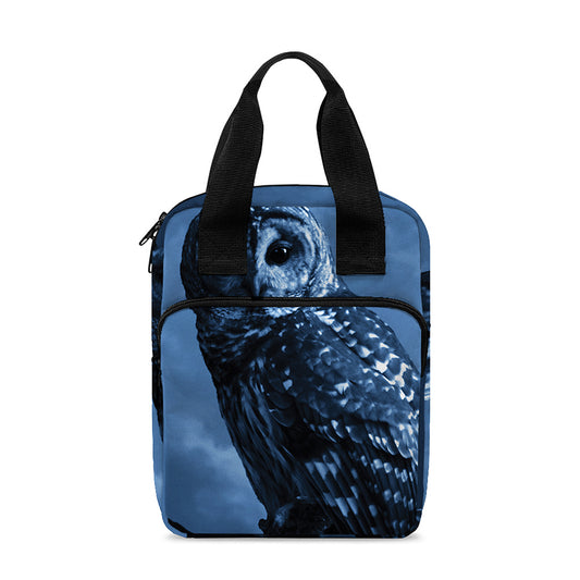 Full Moon Night Owl Print Bible Tote Bag