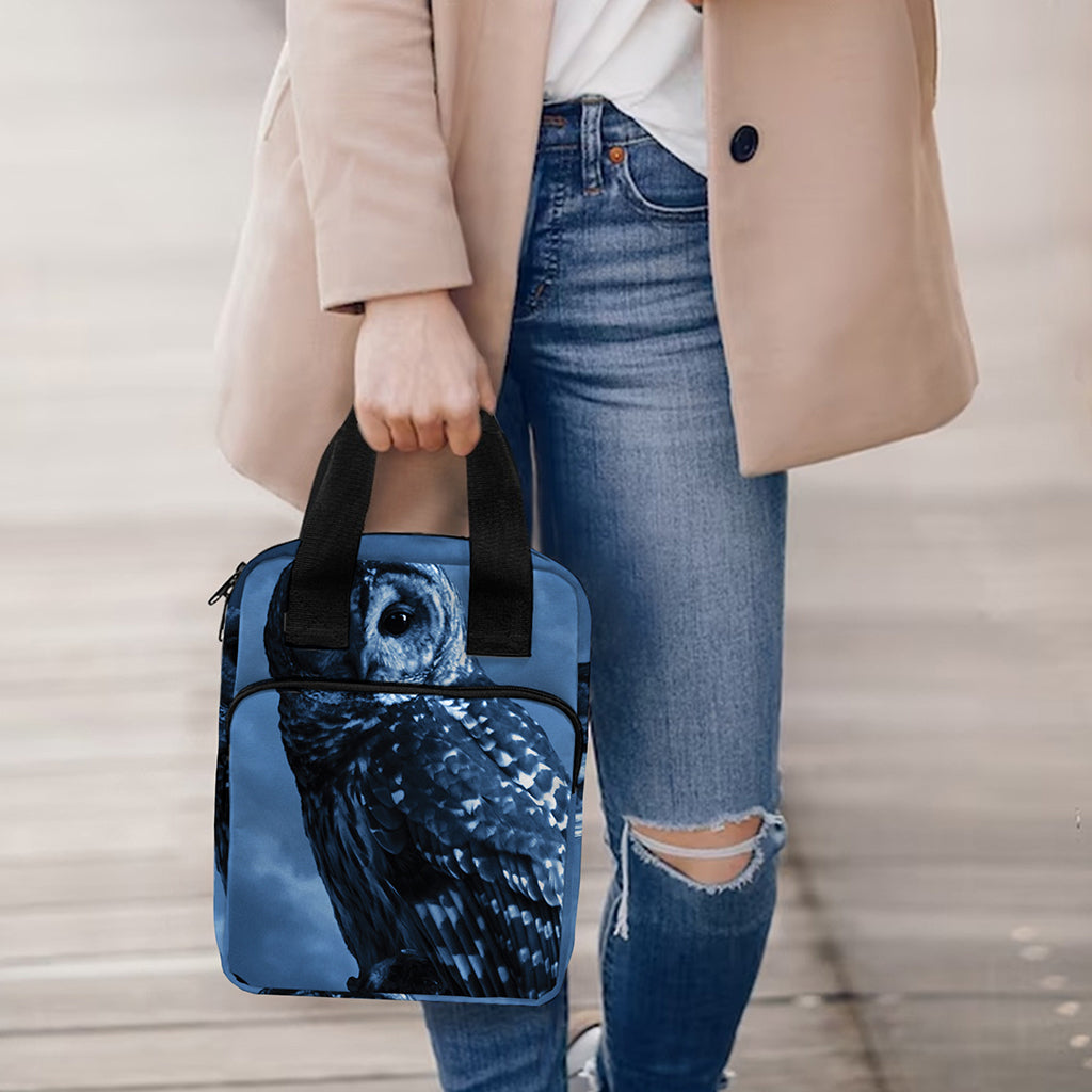 Full Moon Night Owl Print Bible Tote Bag