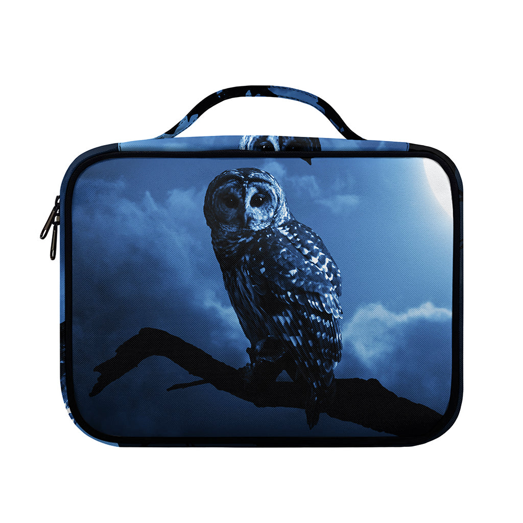 Full Moon Night Owl Print Briefcase Bible Bag