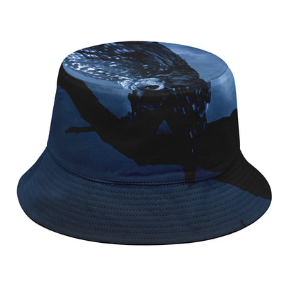 Full Moon Night Owl Print Bucket Hat